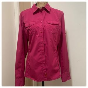 Merrell Womens Maroon Long sleeve Shirt Large